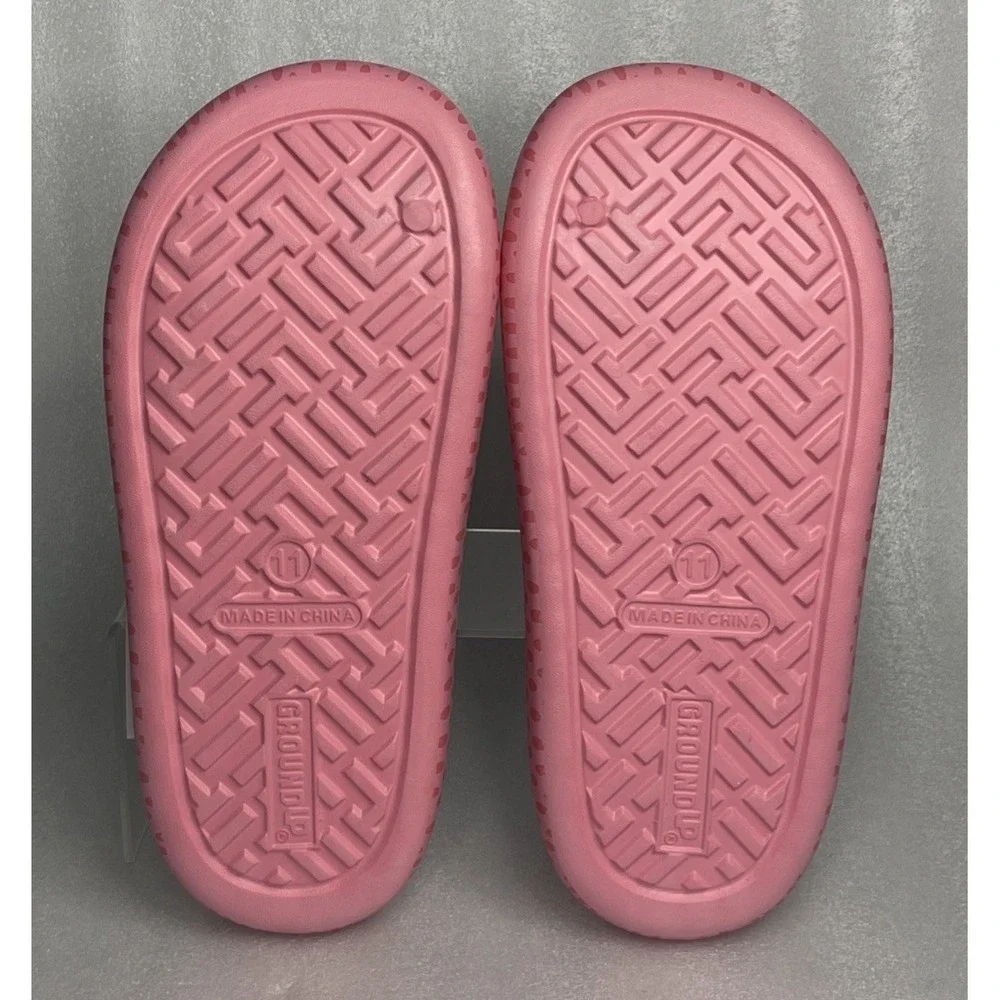 Ground Up Princess Peach Slides Slip On Pink Sandals Super Mario Women's Size 11